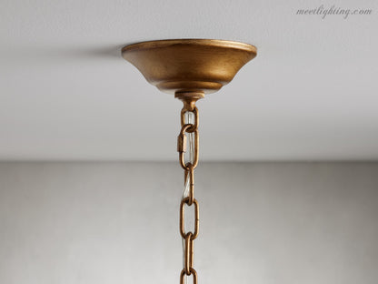 12-Light Hanging Fixture with Stacked Glass Beads in 3 Finishes – Grand Foyer Lighting for High Ceilings