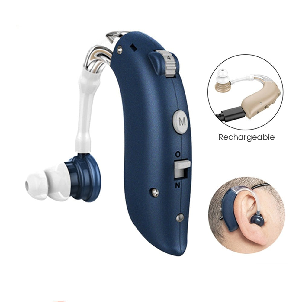 Rechargeable Hearing Amplifiers with Noise Reduction for Mild to Moderate Hearing Loss – Discreet Design, 48-Hour Battery
