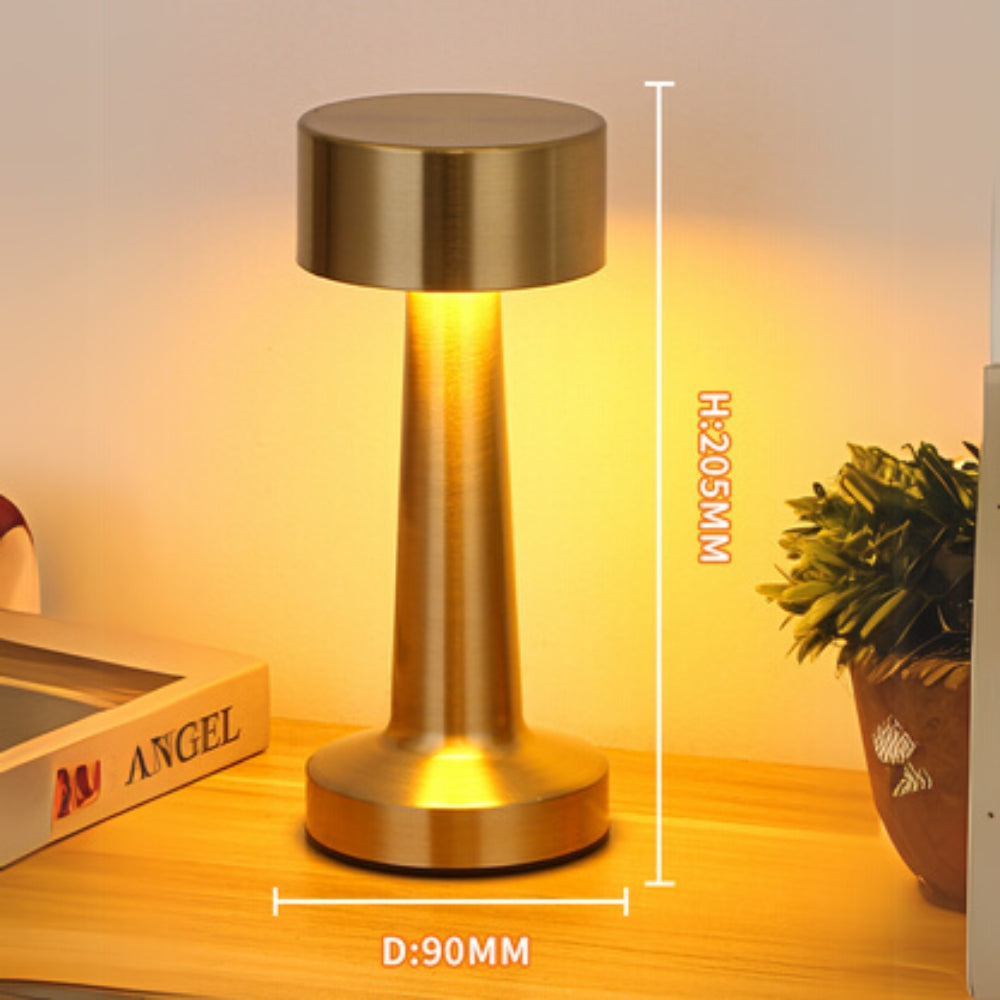 Aurelia Desk Lamp - Rechargeable Aluminium, Touch Control