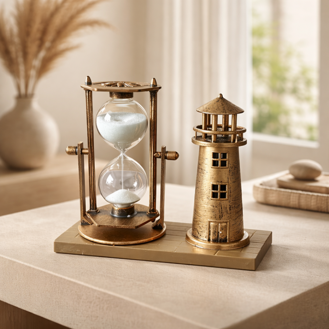 Aurelian Sands™ - Vintage Lighthouse Hourglass