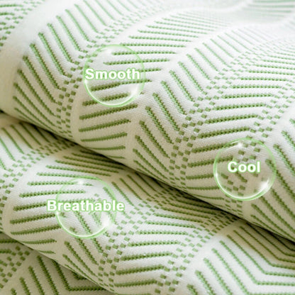 Textured Throw Blanket with Scalloped Edge for Couch, Sofa & Bed – Soft Woven Cotton Blend – Non-Slip Breathable Cover for Living Room &