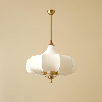Layered Wood Hanging Light Fixture Adjustable Height Ceiling Lamp 20-24 Inches Multi-Material Dining Room Living Room Bedroom