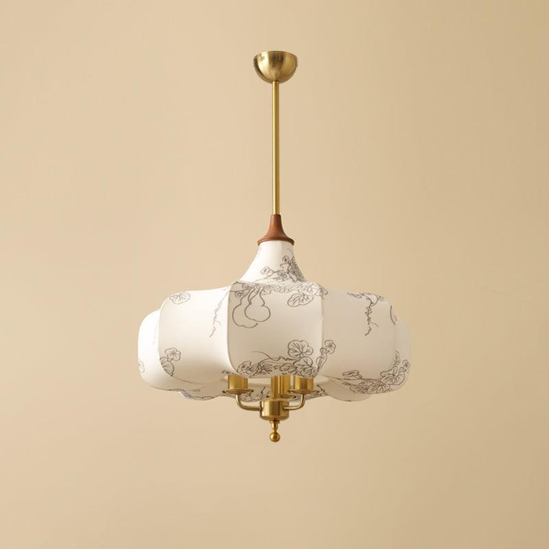 Layered Wood Hanging Light Fixture Adjustable Height Ceiling Lamp 20-24 Inches Multi-Material Dining Room Living Room Bedroom