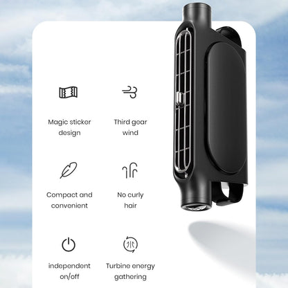 AutoBreeze | USB Car Cooling Fan with 3 Adjustable Speeds | Bladeless Design for Safe Airflow