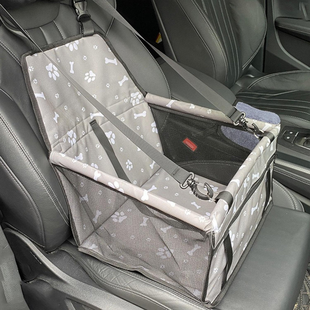 AutoPaw | Elevated Dog Car Seat with Waterproof Fabric & Anti-Slip Base | Safe Travel Solution for Dogs