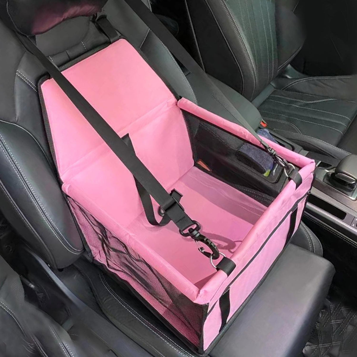 AutoPaw | Elevated Dog Car Seat with Waterproof Fabric & Anti-Slip Base | Safe Travel Solution for Dogs