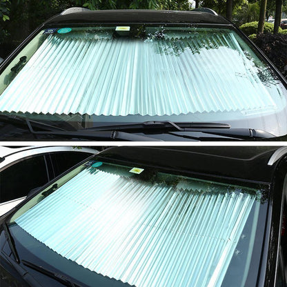 Ortekor AutoShade | Retractable Car Curtain with UV Protection & Easy Installation | Portable Sunshade for Interior Comfort