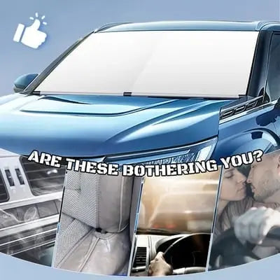Ortekor AutoShield | Car Windshield Sun Shade with Heat Shield & Quick Cooling | Protects Interior from UV Rays