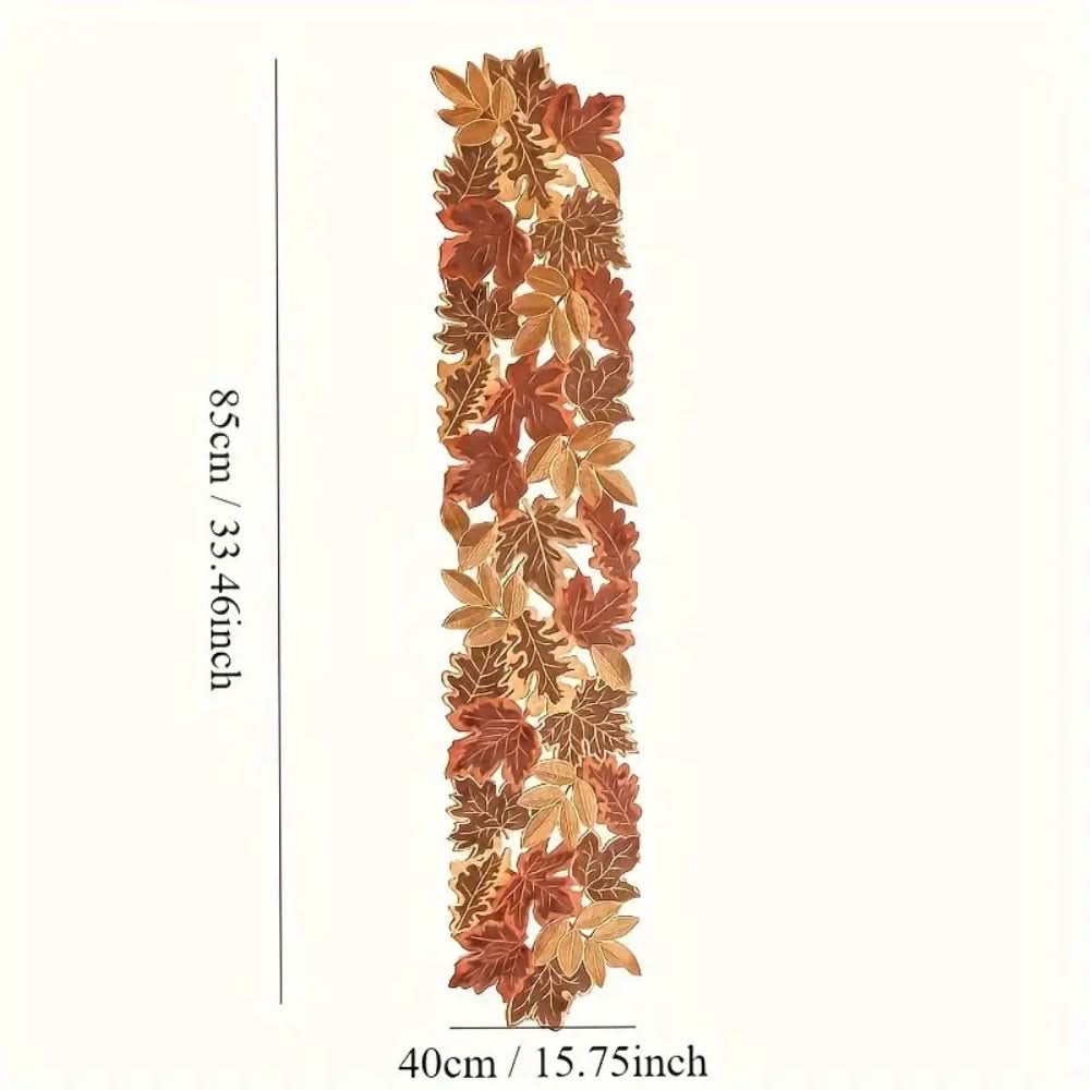 AureliaTable - Autumn Leaves Embroidered Table Runner