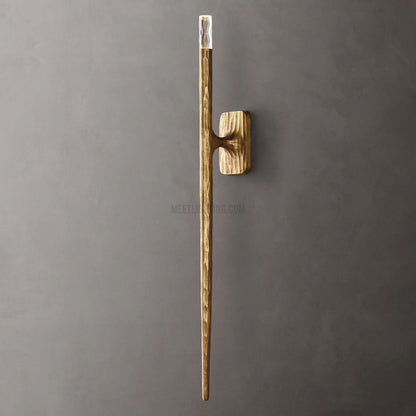 Tubular Wall Light Fixture – Forged Metal Finish – 20" or 36" Vertical Design – G9 LED Included – Bedroom Hallway Living Room Entryway