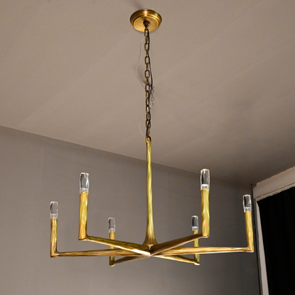 Handcrafted Metal Circle Chandelier Statement Lighting for Dining Room & Foyer 36-72 Inch