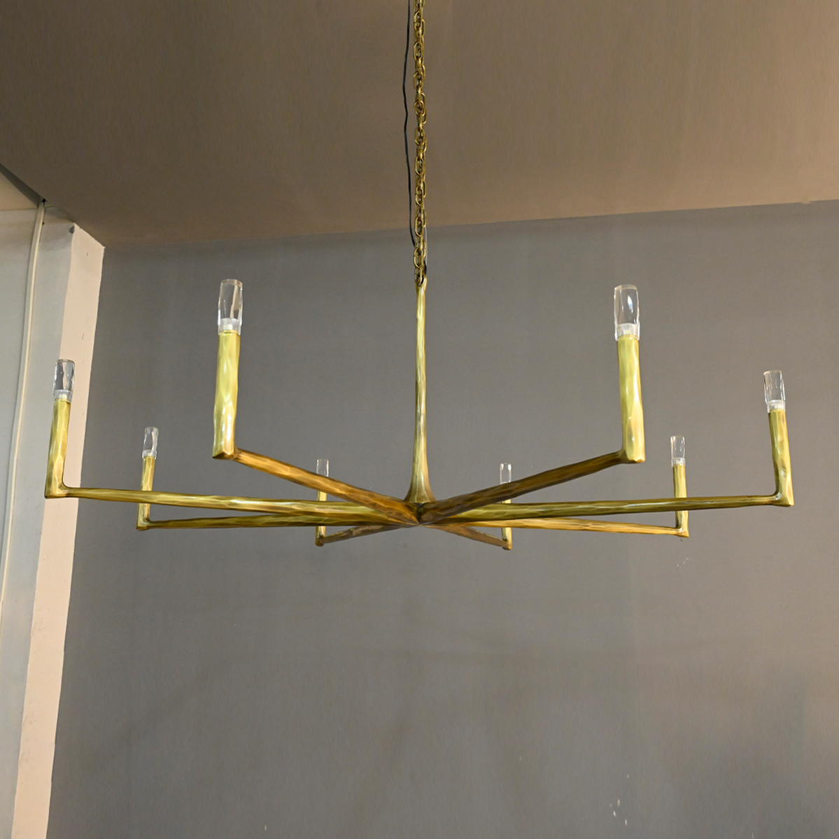 Handcrafted Metal Circle Chandelier Statement Lighting for Dining Room & Foyer 36-72 Inch