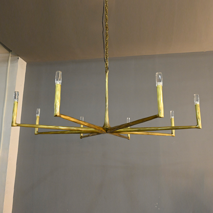 Handcrafted Metal Circle Chandelier Statement Lighting for Dining Room & Foyer 36-72 Inch
