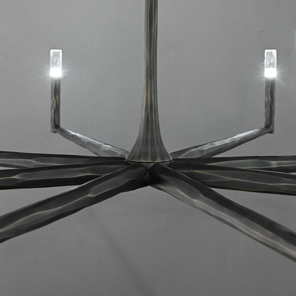 Handcrafted Metal Circle Chandelier Statement Lighting for Dining Room & Foyer 36-72 Inch