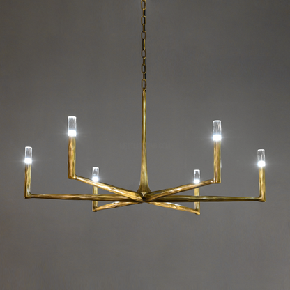 Handcrafted Metal Circle Chandelier Statement Lighting for Dining Room & Foyer 36-72 Inch