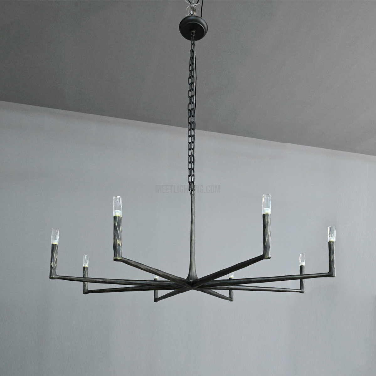 Handcrafted Metal Circle Chandelier Statement Lighting for Dining Room & Foyer 36-72 Inch