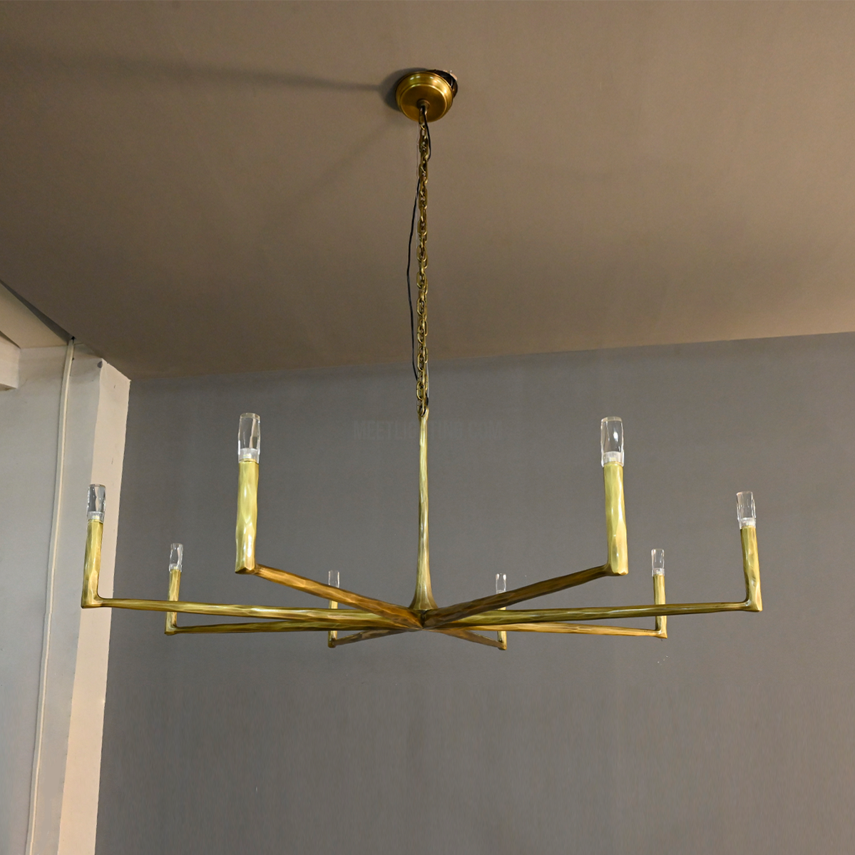 Handcrafted Metal Circle Chandelier Statement Lighting for Dining Room & Foyer 36-72 Inch