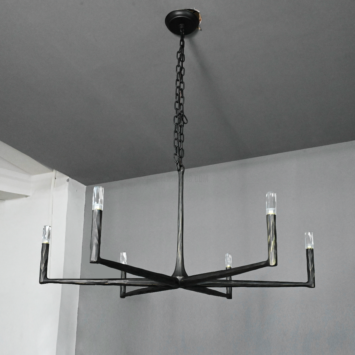 Handcrafted Metal Circle Chandelier Statement Lighting for Dining Room & Foyer 36-72 Inch