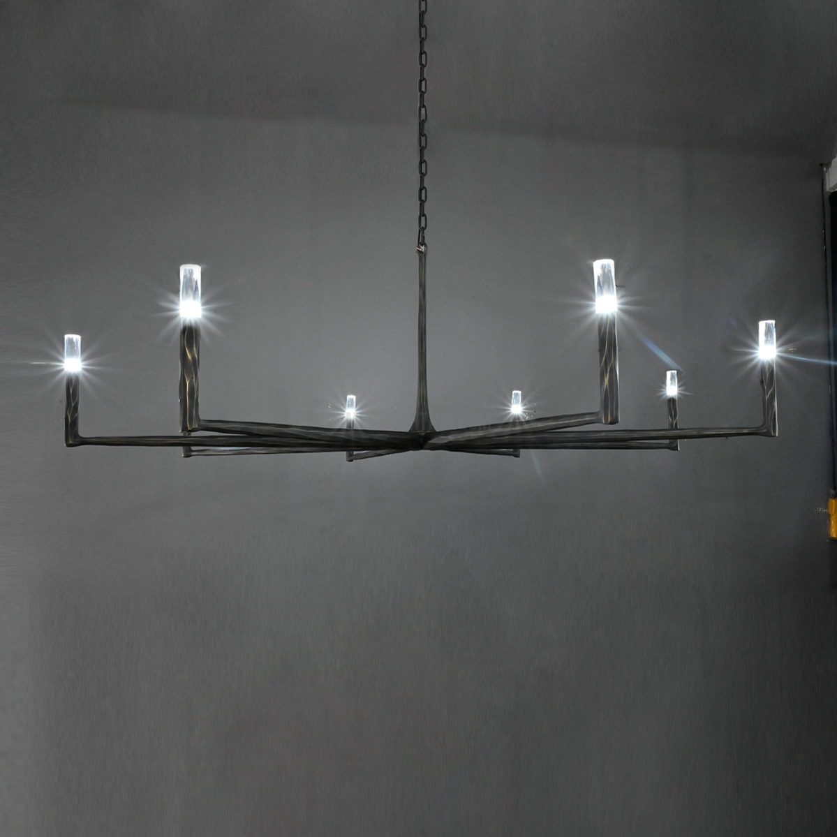 Handcrafted Metal Circle Chandelier Statement Lighting for Dining Room & Foyer 36-72 Inch