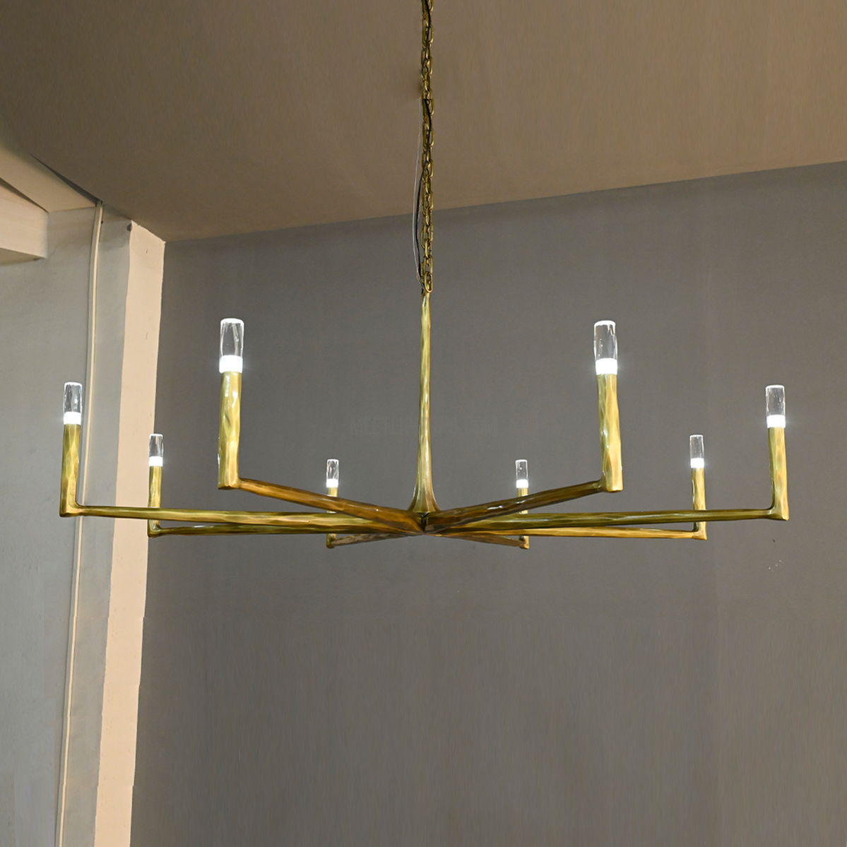Handcrafted Metal Circle Chandelier Statement Lighting for Dining Room & Foyer 36-72 Inch