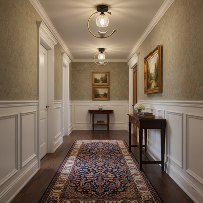 AvianGlow | Charming Elegant Ceramic Ceiling Light Fixture