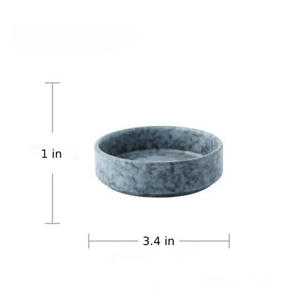 Azur Stoneware Ceramic Dinnerware – Vintage Ash Gray Design for Elegant Dining