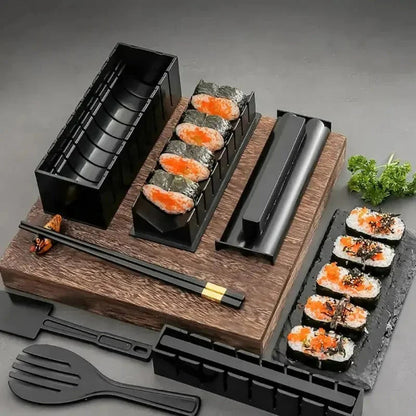 Ortekor Sushi Making Kit | Complete Sushi Roll Maker with Molds & Cutting Guide | Easy Sushi Creation for Beginners