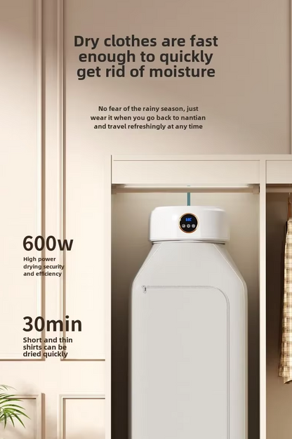 Compact Electric Clothes Dryer Foldable 600W 220V, Portable Dryer with Quick Dry Technology, Apartment Dryer Machine