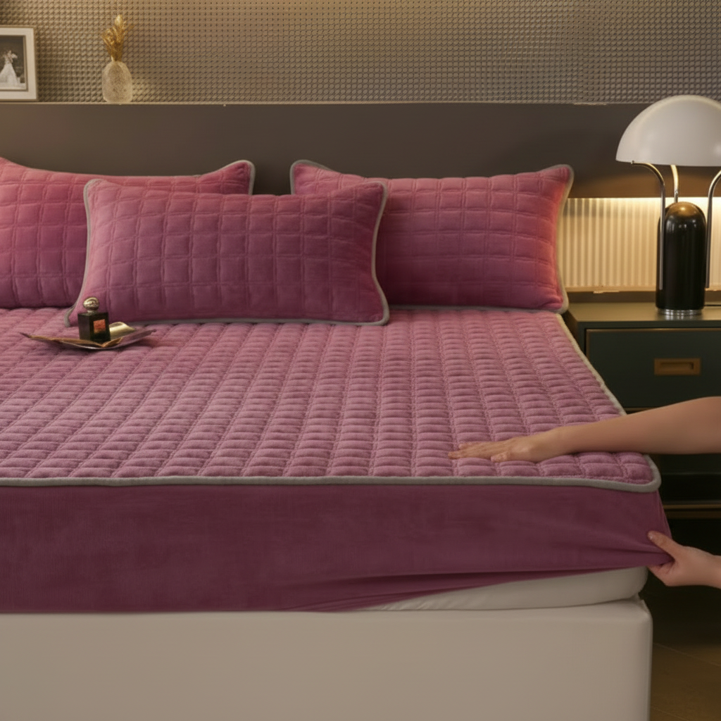 Comfort Haven | Soft Breathable Fitted Bed Sheet with Elastic Design | Cozy Mattress Cover for All-Season Comfort
