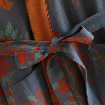 Waffle Bathrobe | Lightweight Quick-Dry Robe with Adjustable Waist Belt | Breathable Comfort for Everyday Relaxation