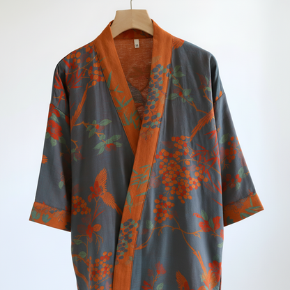 Waffle Bathrobe | Lightweight Quick-Dry Robe with Adjustable Waist Belt | Breathable Comfort for Everyday Relaxation