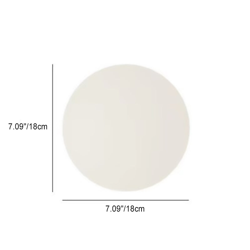 Spherical Glass Wall Light Fixture White Hardwired Single Bulb Sconce for Bedroom Hallway Entryway Ambient Lighting