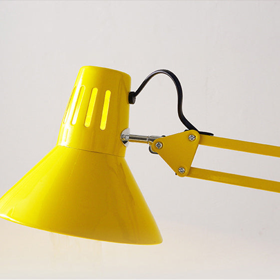 Adjustable Iron Standing Lamp 43 in Tall Black White Red Yellow E26 Base for Bedroom Living Room Office Reading Light Modern Minimalist Nord