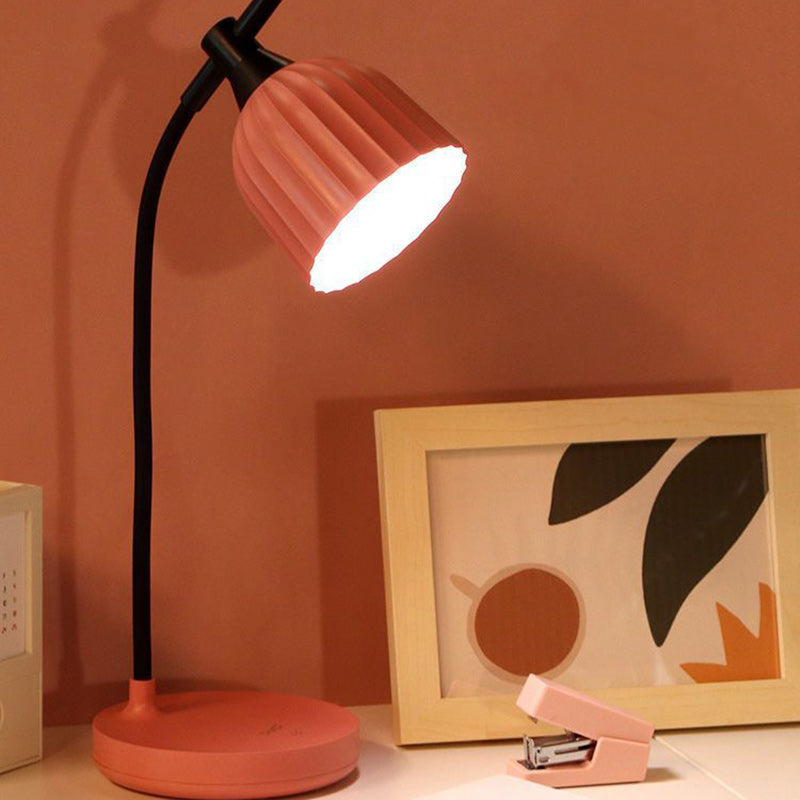 Adjustable LED Desk Lamp with Dimmer | Modern Minimalist Task Lighting for Home Office & Bedside | Touch Control Reading Light