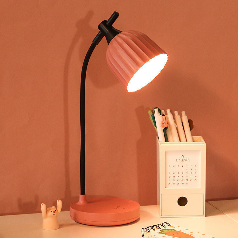 Adjustable LED Desk Lamp with Dimmer | Modern Minimalist Task Lighting for Home Office & Bedside | Touch Control Reading Light