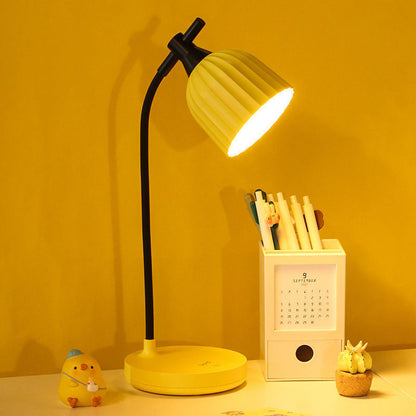 Adjustable LED Desk Lamp with Dimmer | Modern Minimalist Task Lighting for Home Office & Bedside | Touch Control Reading Light