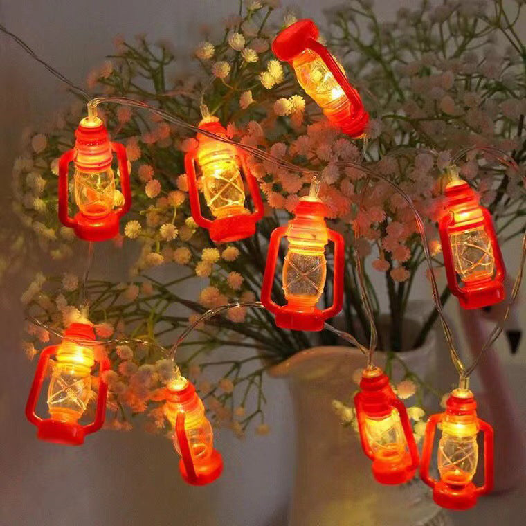 Vintage Festoon String Lights for Outdoor Patio Garden Party Decor, Solar Battery USB Powered LED Strand with 10-100 Warm White Bulbs
