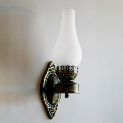 Industrial Bronze Metal Wall Sconce 16.5 in E26 Socket Hardwired Fixture for Hallways Bedrooms Living Rooms Entryways