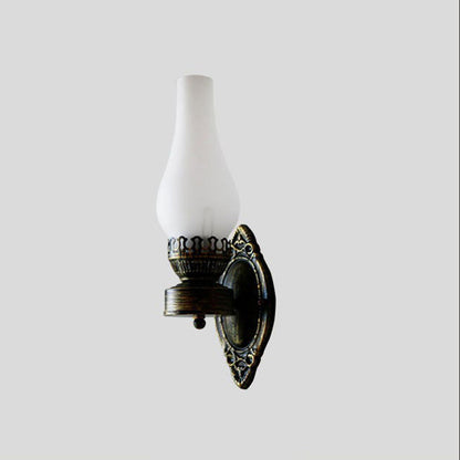 Industrial Bronze Metal Wall Sconce 16.5 in E26 Socket Hardwired Fixture for Hallways Bedrooms Living Rooms Entryways