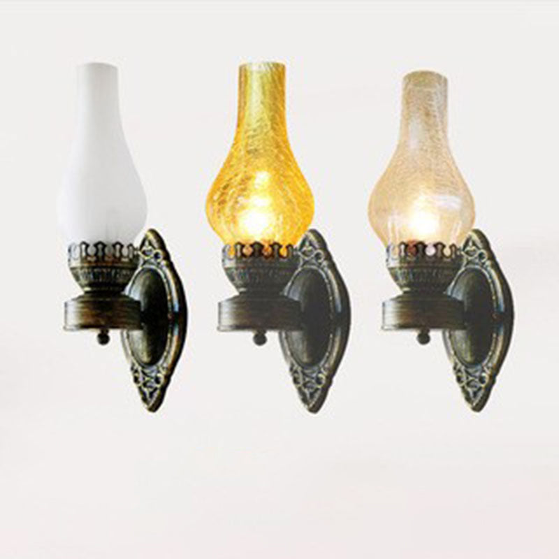 Industrial Bronze Metal Wall Sconce 16.5 in E26 Socket Hardwired Fixture for Hallways Bedrooms Living Rooms Entryways