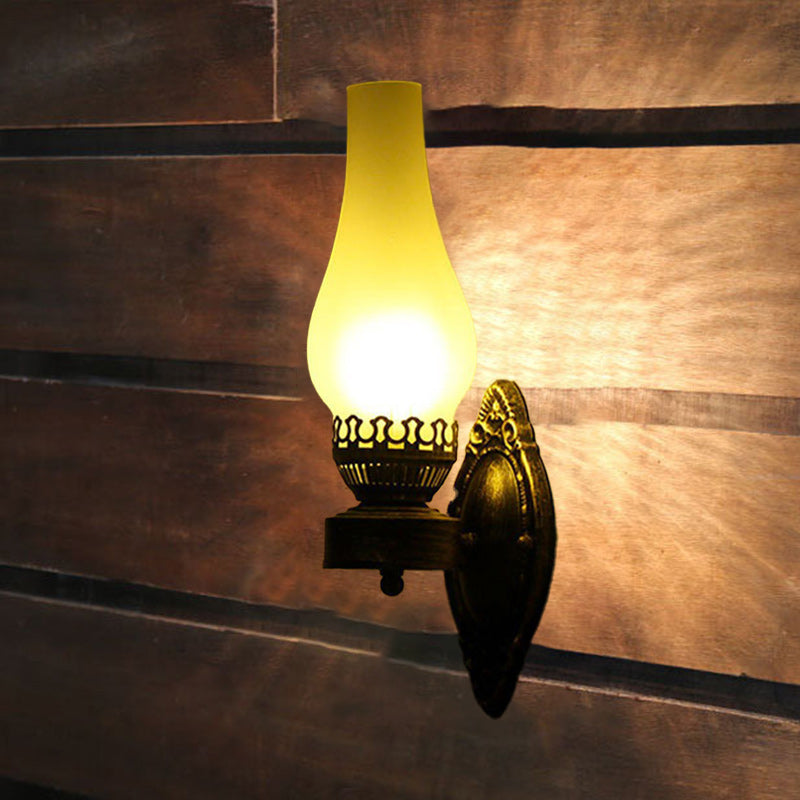 Industrial Bronze Metal Wall Sconce 16.5 in E26 Socket Hardwired Fixture for Hallways Bedrooms Living Rooms Entryways