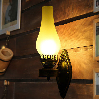 Industrial Bronze Metal Wall Sconce 16.5 in E26 Socket Hardwired Fixture for Hallways Bedrooms Living Rooms Entryways
