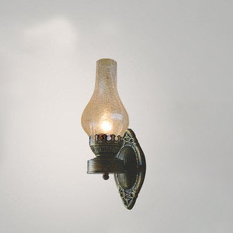 Industrial Bronze Metal Wall Sconce 16.5 in E26 Socket Hardwired Fixture for Hallways Bedrooms Living Rooms Entryways