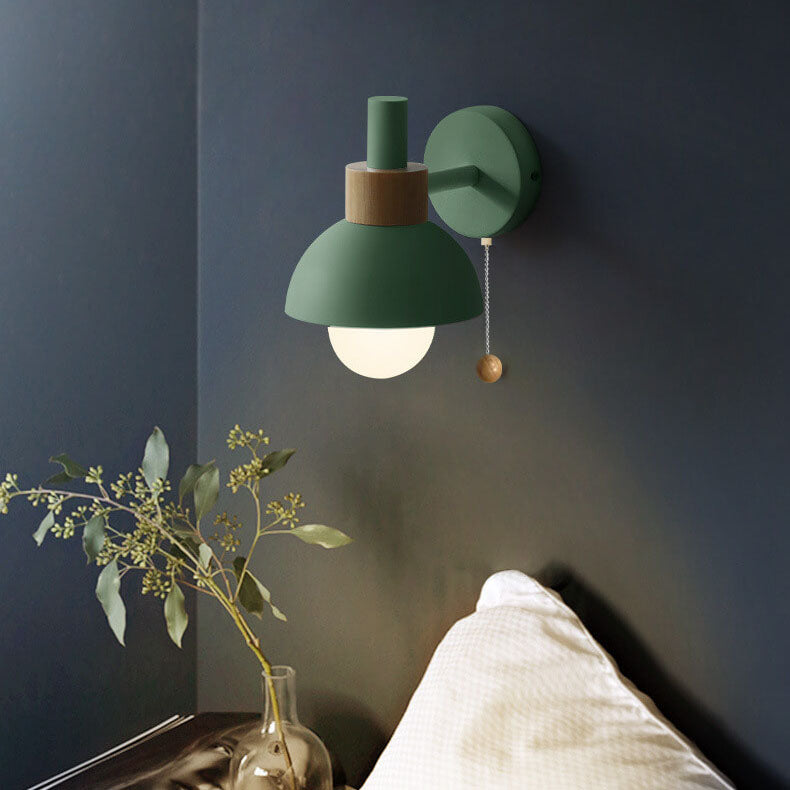 Modern Sconce Light 6 Inch Metal & Glass LED Accent Fixture for Bedrooms Living Rooms Hallways Hardwired E26 Socket Multicolor Contemporary