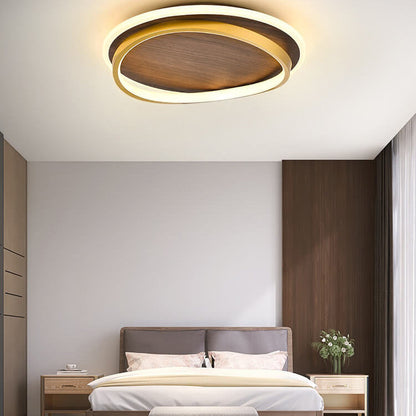 Outdoor Ceiling Light Fixture 18.5 in Gold Finish Hardwired LED Wall Mount for Patio Deck Garden Fence Weather Resistant Contemporary Lighti