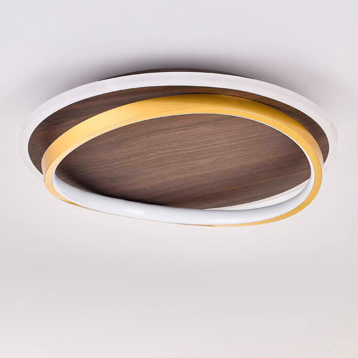 Outdoor Ceiling Light Fixture 18.5 in Gold Finish Hardwired LED Wall Mount for Patio Deck Garden Fence Weather Resistant Contemporary Lighti