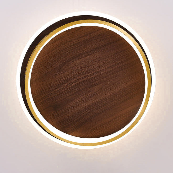 Outdoor Ceiling Light Fixture 18.5 in Gold Finish Hardwired LED Wall Mount for Patio Deck Garden Fence Weather Resistant Contemporary Lighti