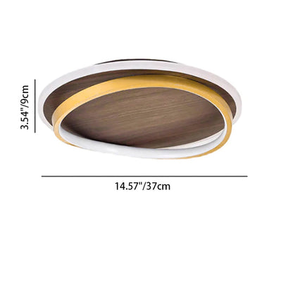 Outdoor Ceiling Light Fixture 18.5 in Gold Finish Hardwired LED Wall Mount for Patio Deck Garden Fence Weather Resistant Contemporary Lighti