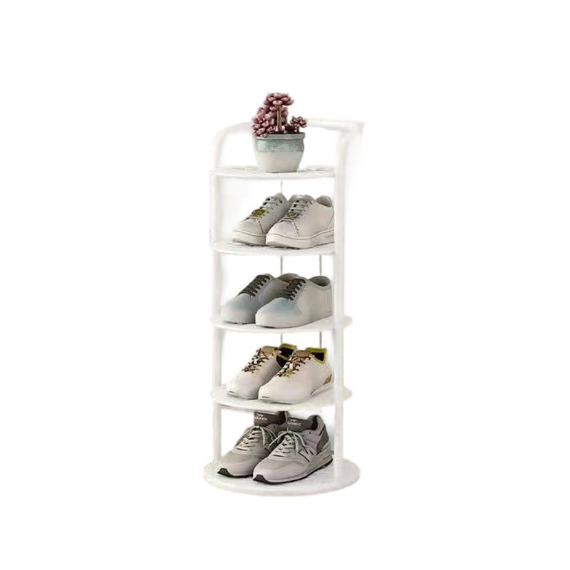 Metal Shoe Rack Tower – Vertical Round Organizer for Entryway & Closet – 5 to 8 Tier Storage