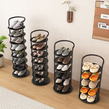 Round Multi-Tier Vertical Shoe Organizer Stand – Space-Saving Entryway & Closet Storage Rack for Bedroom, Hallway & Wardrobe – Slim